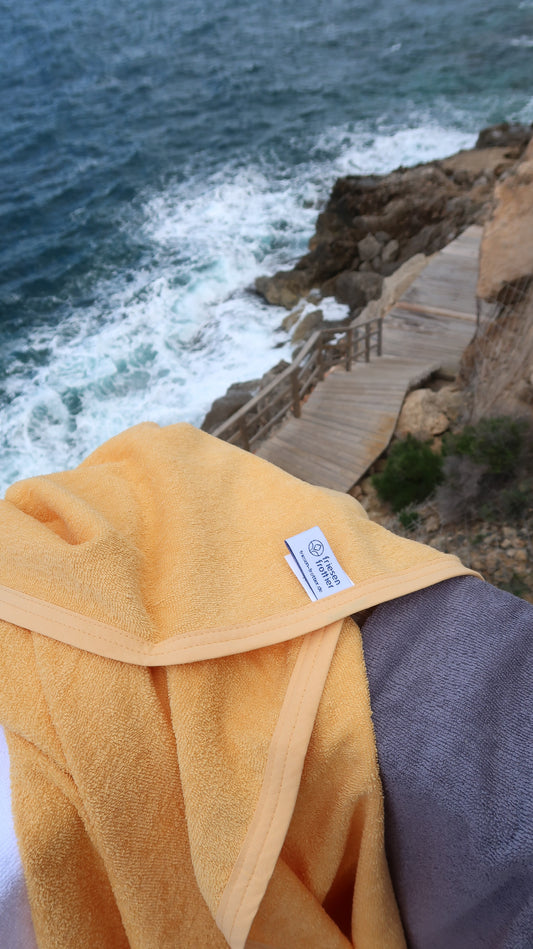 Frottierdecke Sonnengelb 150x205 cm – 100% Baumwolle